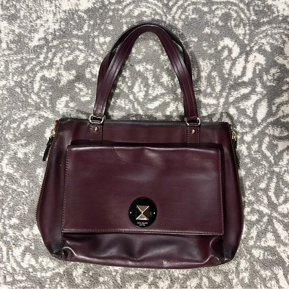 Kate Spade NY Mulled Wine Varick Street Purse - Picture 1 of 15